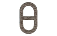 HERMES Calfskin Brooches Unisex Brown