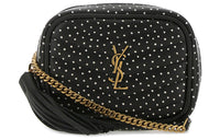 SAINT LAURENT LOU Leather Camera Bag Shoulder Bag Crossbody Bag Women's Black