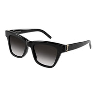 SAINT LAURENT Acetate Square Sunglasses Women's Black