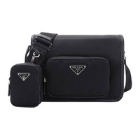 PRADA Recycled Nylon Bag Strap Crossbody Bag Shoulder Bag Regular Men's Black