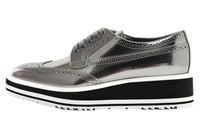 PRADA Skateboard Shoes Women's Silver Gray