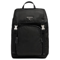 PRADA Recycled Nylon Backpack Unisex Black
