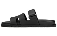 HERMES Chypre Slide Slippers Women's Black