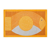 HERMES Bath Towel, Cinnamon Yellow/Yellow