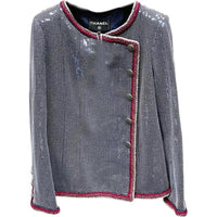 CHANEL Jackets Coats Women's Gray