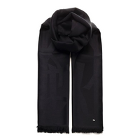 SAINT LAURENT Jacquard-logo Wool Scarf