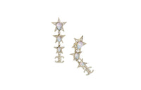 CHANEL Earrings Women's Gold