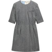 PRADA Pinstriped Wool Minidress