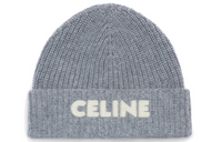 CELINE Beanies Unisex Medium Gray
