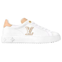 LOUIS VUITTON Low Top Skateboard Shoes Women's White