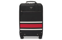 PRADA Leather Suitcase Luggage Men's White/Black/Red