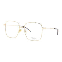 SAINT LAURENT Metal Square Eyeglass Frames Women's Gold