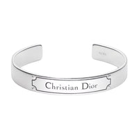 DIOR Sterling Silver Bangles Men's Silver