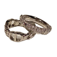 DIOR Sterling Silver Rings Men's Silver