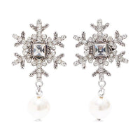 MIU MIU Snow Rhinestone-embellished Earrings