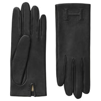 HERMES Cashmere Gloves Unisex Black