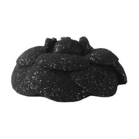 CHANEL Wool Brooches Unisex Black