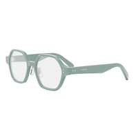CELINE Acetate Irregular Shape Eyeglass Frames Unisex Blue