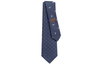 HERMES Ties Men Marine Blue/Sky Blue