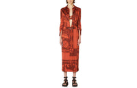 HERMES Casual Long Skirts Women's Umber