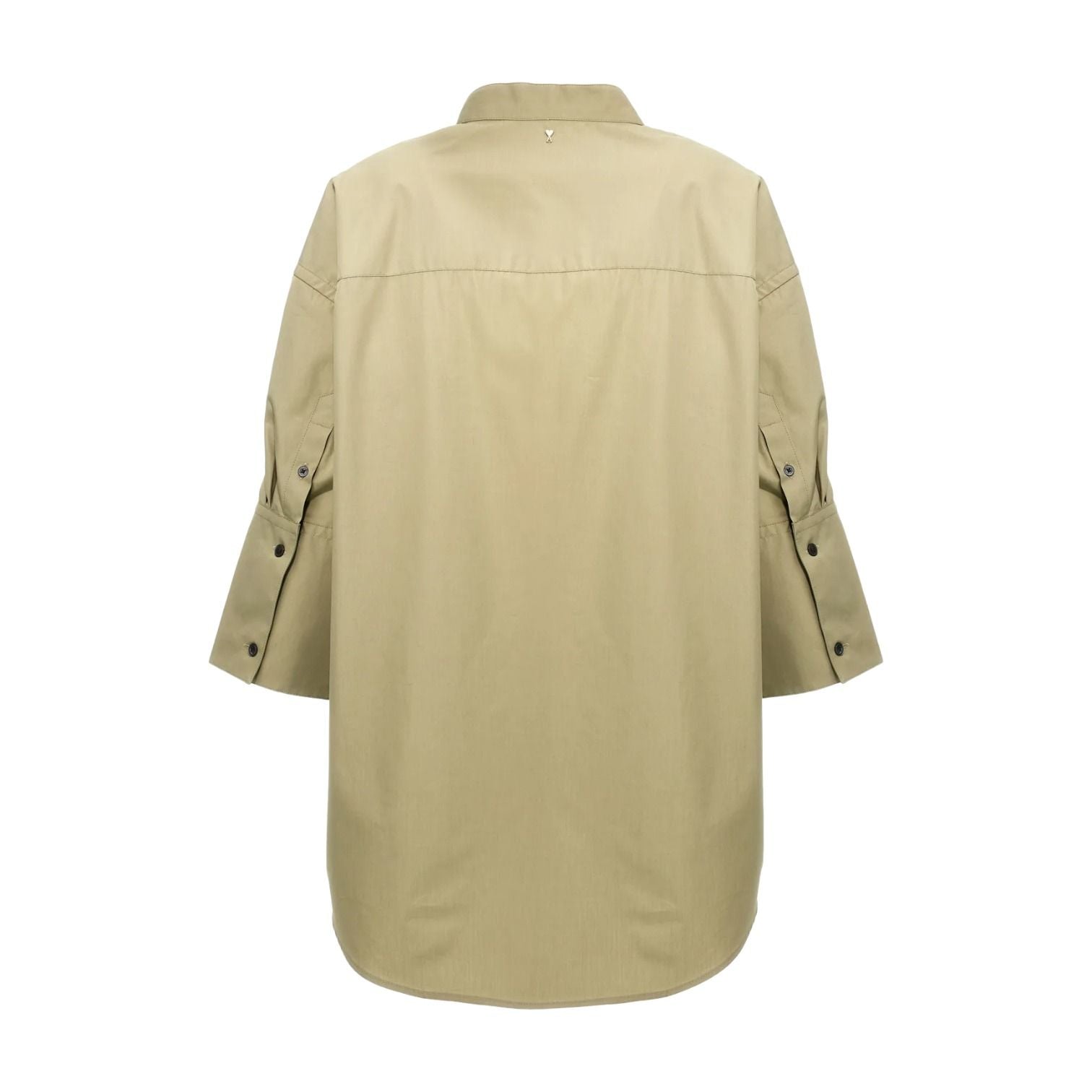 AMI Three-quarter Sleeve Shirt 'Green' USH218-CO0063-317