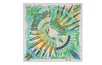 HERMES Silk Scarves Women's Green