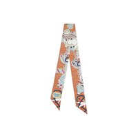 HERMES Silk Scarves Women's Black