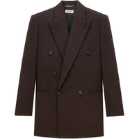 SAINT LAURENT FW24 Jackets Coats Men's Black Coffee