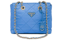 PRADA Fabric Parachute Bag Crossbody Bag Shoulder Bag Women's Light Purple Light Blue