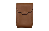 HERMES Evercolor Leather Cell Phone Pouch Unisex 37 Gold Gold