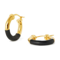 Loro Piana Brass Earrings Women's Black