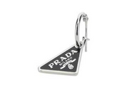 PRADA Earrings Unisex Silver