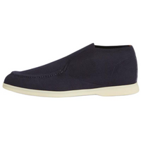 Loro Piana Gok Open Walk Ankle Boots Men's Marine Blue