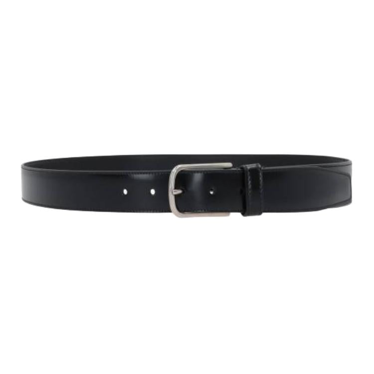 PRADA Black Leather Belts Men's -