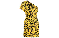 SAINT LAURENT Short-Sleeved Dresses Women's Yellow