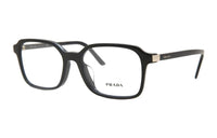 PRADA Acetate Square Eyeglass Frames Unisex Black