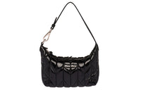 MIU MIU MaritimeSpirit Leather Portable Handbag Shoulder Bag Mini Women's Black