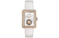CHANEL CHANEL PREMIERE Collection Wrist Watch Manual Mechanical Movement Satin Strap White Dial Women's Watch