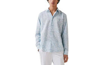 HERMES Shirts Men Gray Blue