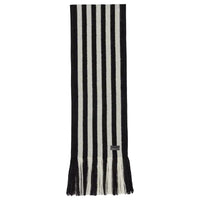 SAINT LAURENT Wool Knit Scarves Men's Black