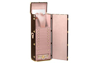 LOUIS VUITTON Leather Hard Case Unisex Brown/Pink