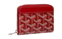 GOYARD MATIGNON Canvas With Leather Wallets Coin Purses Mini Women's Red