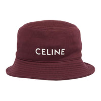 CELINE Cotton Bucket Hats Men's Red