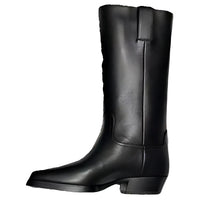 CHANEL Knee high Boots Women's Black