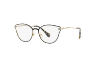 MIU MIU Metal Irregular Shape Eyeglass Frames Unisex Black