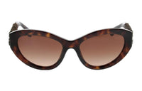 CHANEL Acetate Butterfly Sunglasses Women's Brown