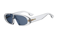 DIOR Acetate Irregular Shape Sunglasses Unisex Transparent