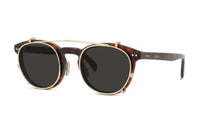 CELINE Plate Frame Aviator Sunglasses Women's Tortoiseshell