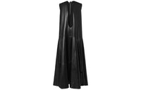 LOUIS VUITTON U-Neck Leather Tent Dress