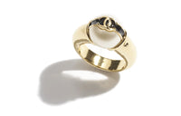 CHANEL Metal Resin Pearl Rings Women's Gold